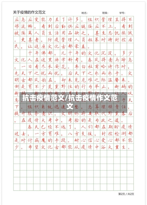抗击疫情范文/抗击疫情作文范文-第2张图片