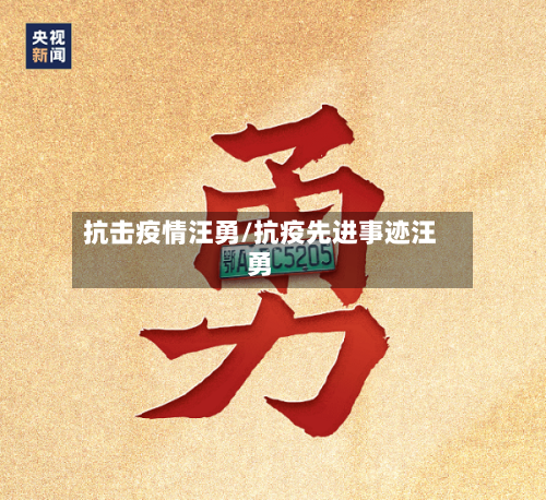 抗击疫情汪勇/抗疫先进事迹汪勇-第3张图片