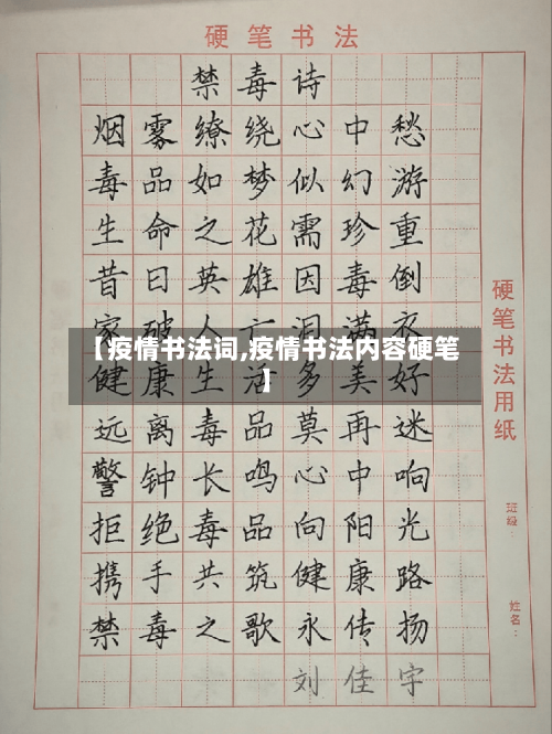 【疫情书法词,疫情书法内容硬笔】-第2张图片