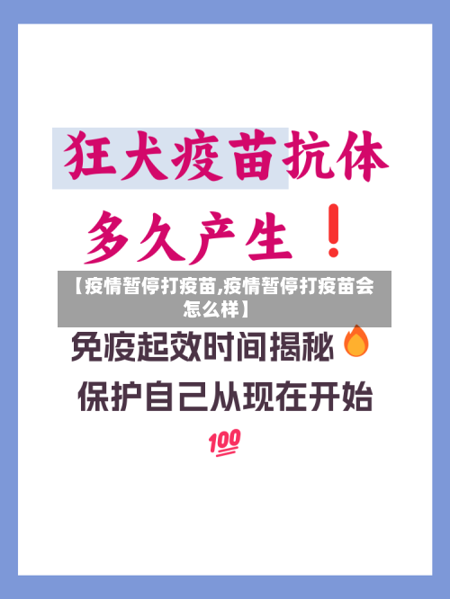 【疫情暂停打疫苗,疫情暂停打疫苗会怎么样】