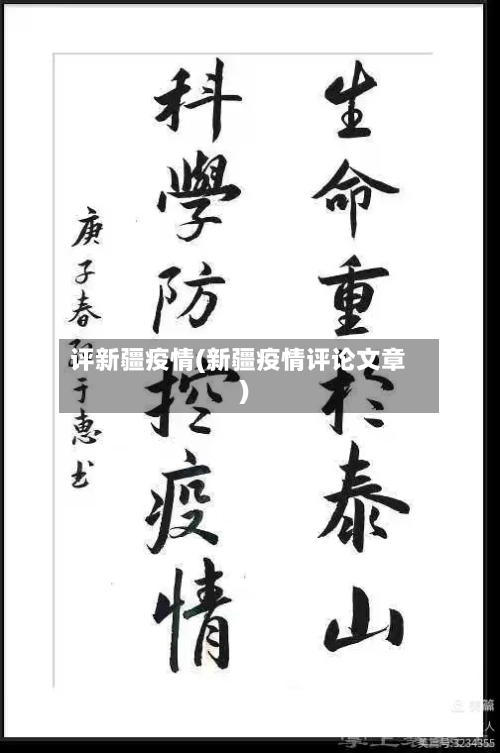 评新疆疫情(新疆疫情评论文章)-第2张图片