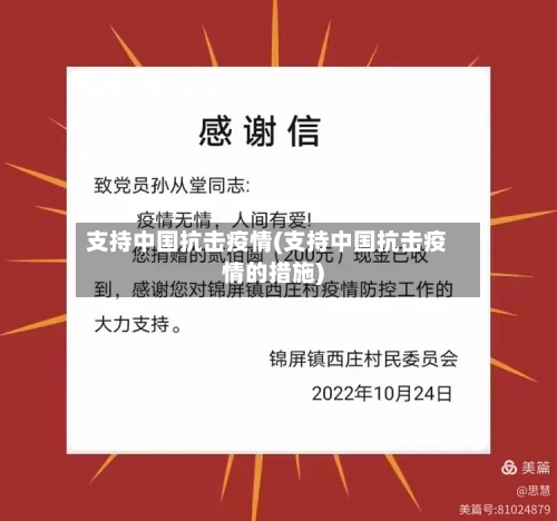 支持中国抗击疫情(支持中国抗击疫情的措施)-第2张图片