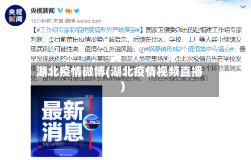 湖北疫情微博(湖北疫情视频直播)
