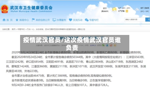 疫情武汉官员/这次疫情武汉官员谁负责-第2张图片
