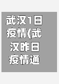 武汉1日疫情(武汉昨日疫情通报)