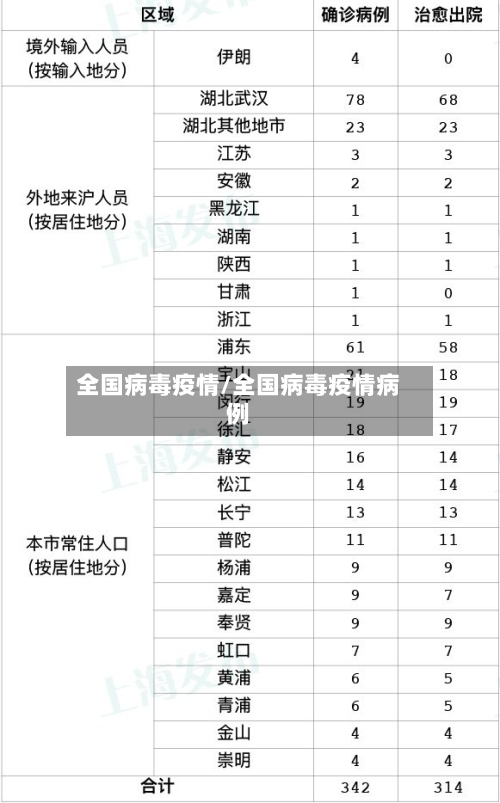 全国病毒疫情/全国病毒疫情病例