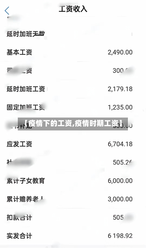 【疫情下的工资,疫情时期工资】